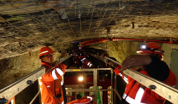 Arbeiten im JB-Tunnel