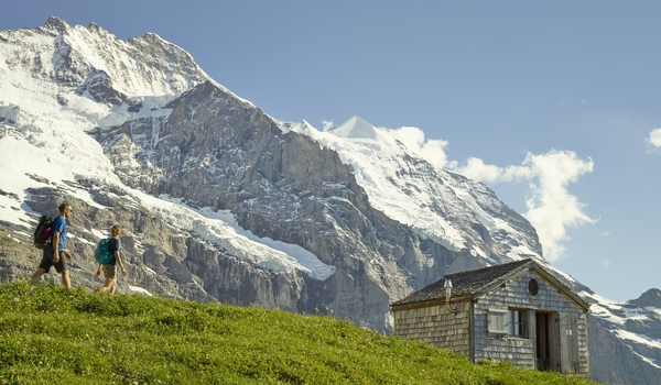 Hiking paradise in front of Eiger, Mönch and Jungfrau