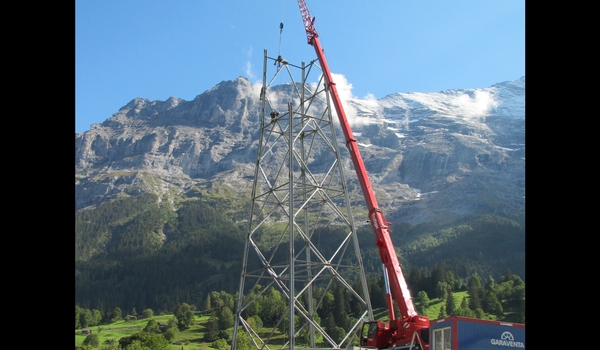 V-Cableway construction site images