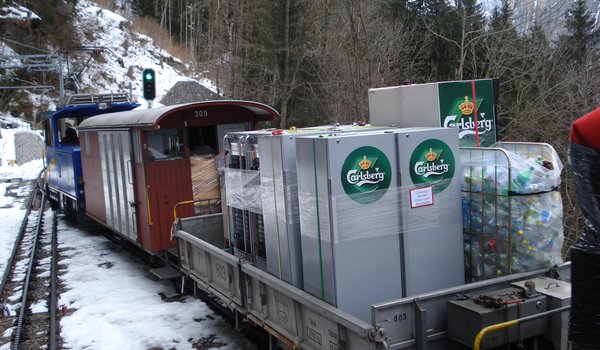 Gütertransport Lauberhornrennen