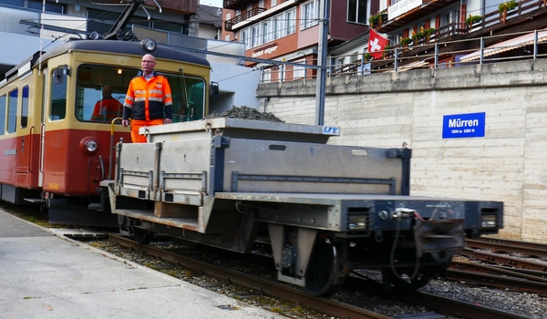 Arbeiten im Bhf Mürren