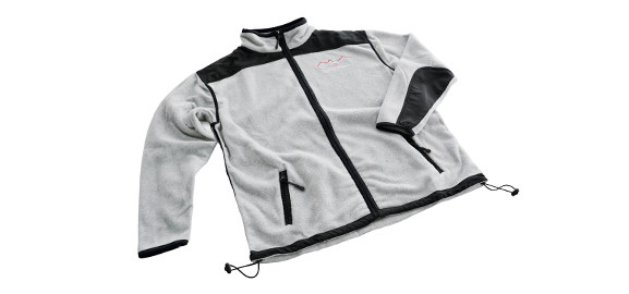 Fleece jacket for men, Jungfrau Railways, grey