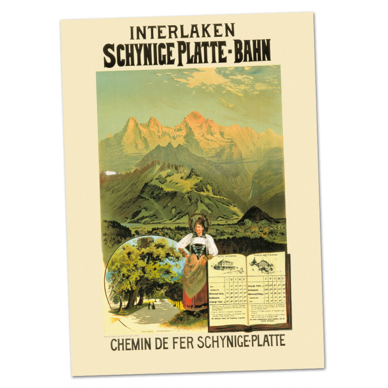 Nostalgic Poster Schynige Platte-Bahn A2