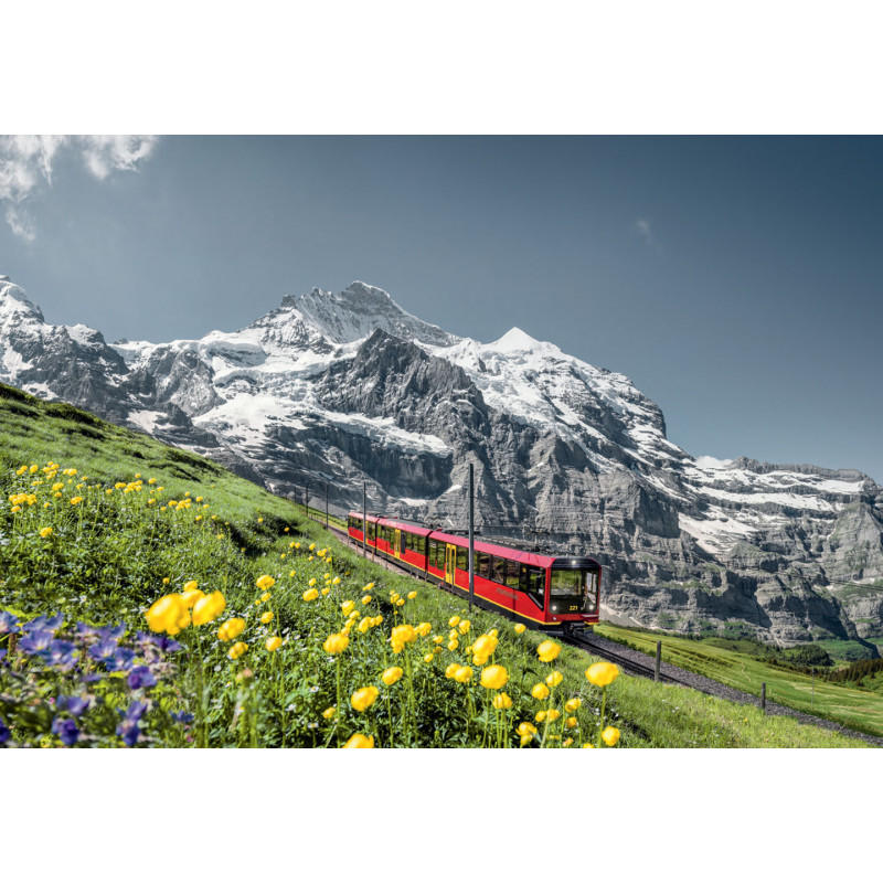 Jungfraubahnen-Poster - Jungfraubahn vor Jungfrau